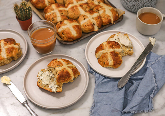 Cheese & Marmite Hot Cross Buns