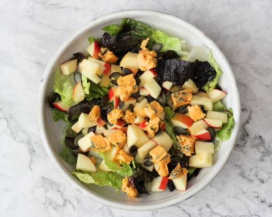 Lettuce, Apple & La Fauxmagerie Balham Blue