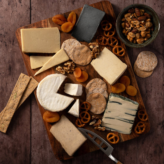 magical dairy-free Christmas with festive vegan cheeses